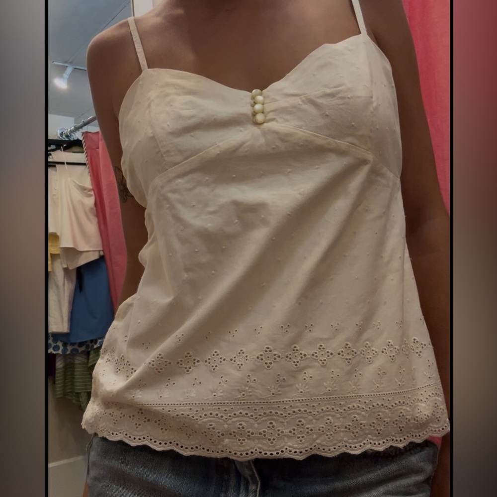 Marc Jacobs Cream Bustier Camisole